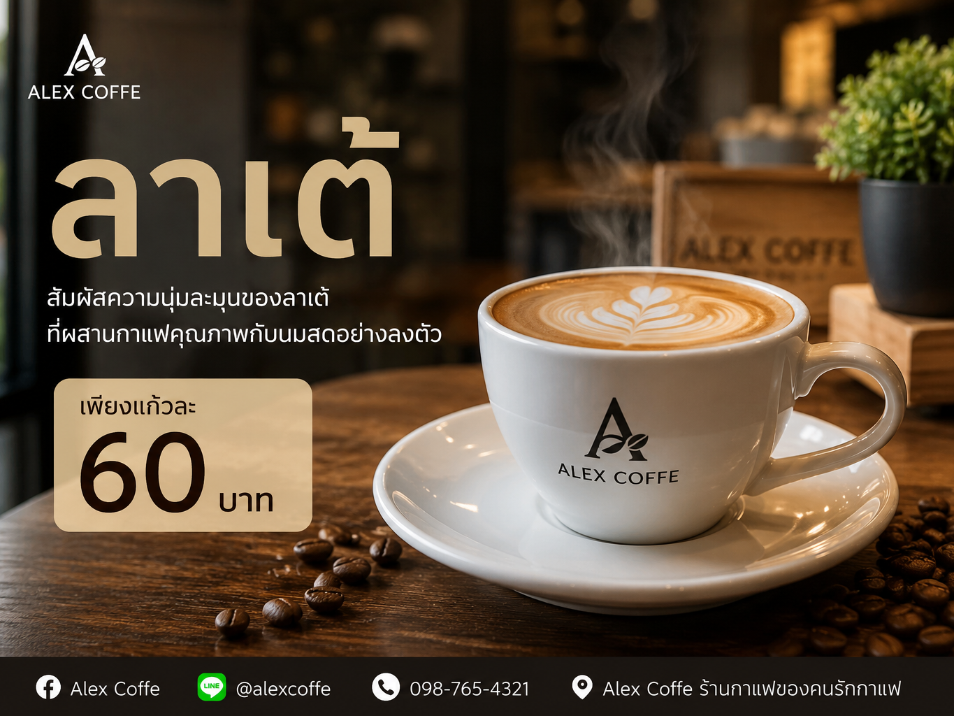 กาแฟสดใหม่ทุกแก้ว เปิด 24 ชม. อร่อยทุกวัน
